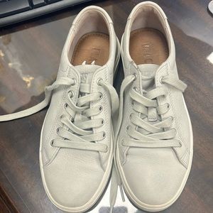 Ladies Blackstone Grey leather Sneakers